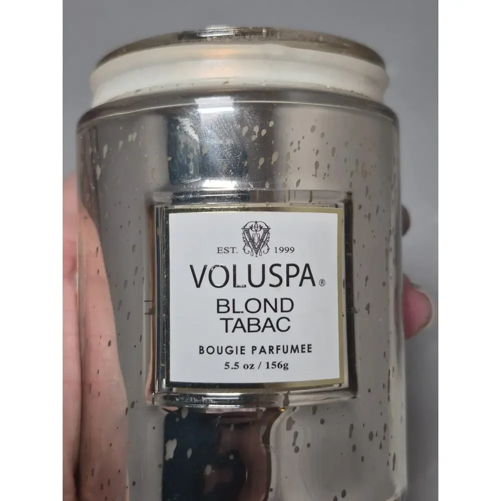 💥 Voluspa Small Jar Candle - Blond Tabac 156g Home Scent 5.5 oz B4